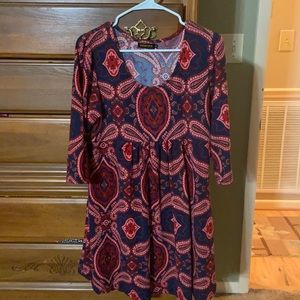 Paisley tunic top